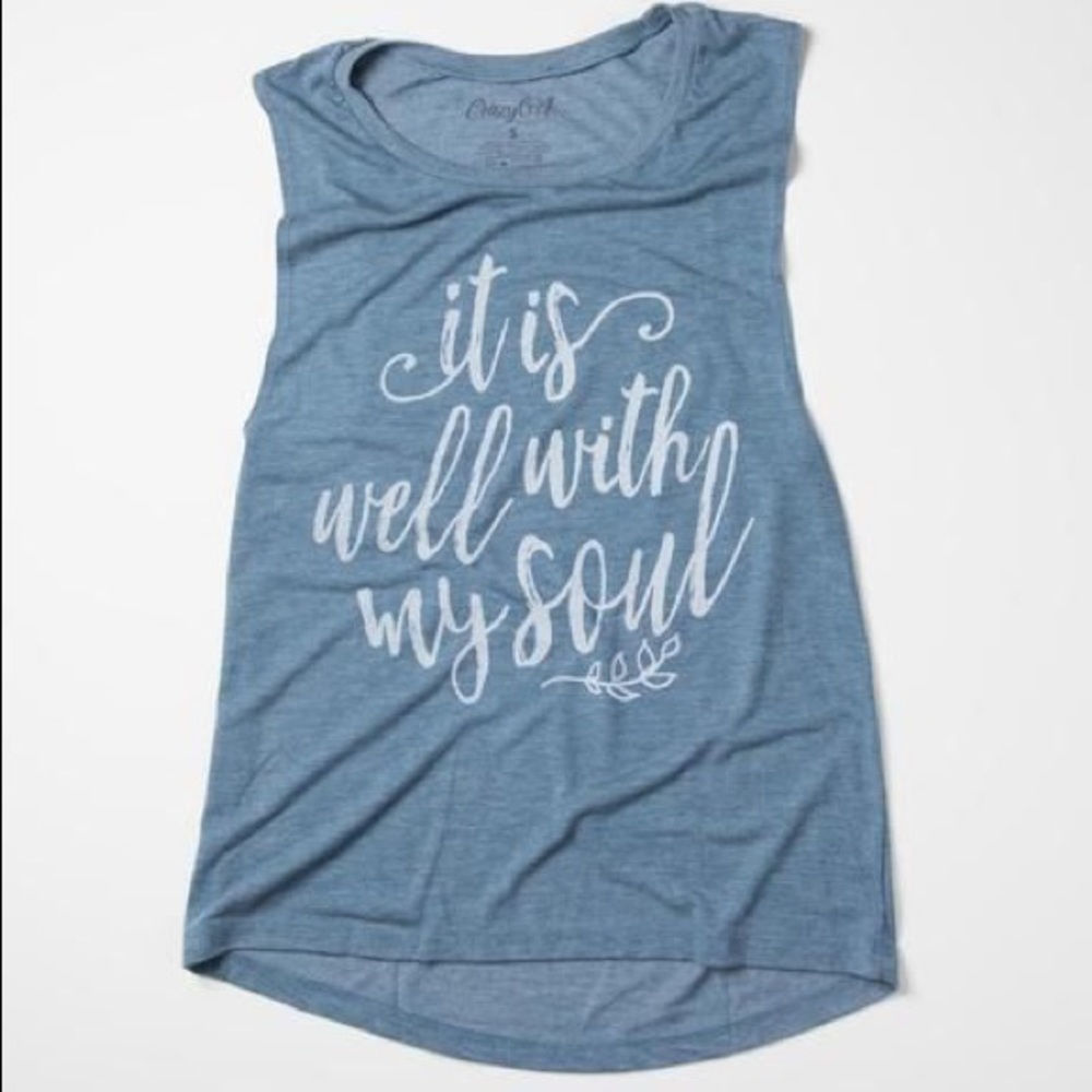 ❌SOLD❌ Crazy Cool Threads It is Well Muscle Tank